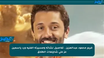 كريم محمود عبدالعزيز.. تفاصيل نشأته ومسيرته الفنية ورد ياسمين عز على شائعات الطلاق